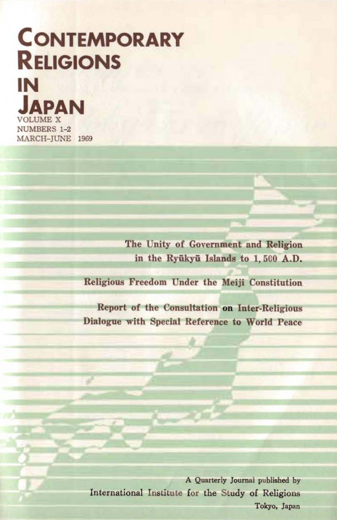Contemporary Religions in Japan Cover